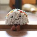 Cute sandwich plush toy pendant, soft hanging decoration key ring for cute bags and keys. - Sandwich 12cm