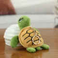 Jolie petite peluche porte-clés en forme de tortue de mer verte et douce pendante - 12cm / Vert Militaire