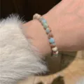 Colorful stone beaded bracelet with vibrant contrast design, perfect stylish variant accessory. - 6mm