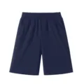 Kids casual cotton shorts solid color summer sports shorts for boys and girls, comfortable. - 120cm / Bottoms / Navy Blue