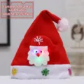 Verlichte rode kerstmanmuts voor volwassenen, feestelijk kerstdecoratieartikel. - Lichtgevende cartoon kop (Kerstman voor volwassenen)