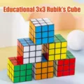 Cubo magico 3x3 educativo giocattolo puzzle per bambini allenamento cerebrale set - 5.2cm