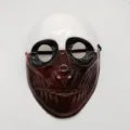 Plastic horror mask for Halloween party, scary costume prop, lightweight carnival cosplay accessory - Horror Old Man Clown Mask