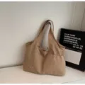 Casual oxford cloth tote shoulder bag large capacity multi-functional handbag for women - Khaki