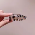 Molletta per capelli leopardata grande artiglio per donna chignon acconciatura accessorio moda chic - Leopardo Grigio