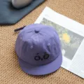 Niedliche große Augen Kinder Baseballcap Sommer Sonnenschutz Entenzunge Hut für Kinder - 2-5 Jahre (Ref Kopfumfang 46-50cm) / Lila
