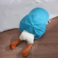 Kids blue baseball hat with funny cartoon duck plush legs, cute summer sun protection cap. - Age 3-8 / Head 50-54CM / Blue