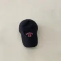 Schwarze Kinder Baseballcap mit rosa Stickerei, modischer Sonnenschutz für Jungen. - 48-52cm / Schwarz