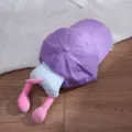 Cute kids baseball cap with funny plush doll legs design, breathable purple cotton hat for summer. - Age 3-8 / Head 50-54CM / Purple