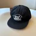 Detalle de gorra de beisbol negra para ninos con bordado blanco frontal estilo urbano y moderno - 3-8 Años (Ref Circunferencia de Cabeza 50-54cm) / Negro
