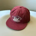Gorra de béisbol roja para niños con parche bordado, sombrero de sol de verano elegante. - 3-8 Años (Ref Circunferencia de Cabeza 50-54cm) / Burdeos