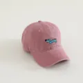 Kinder rosa Waschung Baseballmütze Detail mit süßer Hund Stickerei und feinem Stoff. - 3-8 Jahre / Rosa