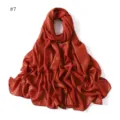 Shimmering glitter chiffon long scarf for women, elegant muslim hijab and head wrap shawl. - 7#