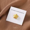 Dettaglio calamita hijab in lega stella, finitura oro opaco, spilla magnetica forte per sciarpa. - COL.3 Grigio Scuro