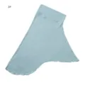 Vue détaillée du bonnet sous-hijab en modal doux, couleur unie avec jolie finition volantée. - 3# Bleu Clair