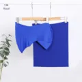 Modal solid color breathable elastic cap and neck cover scarf set in royal blue color. - Royal Blue