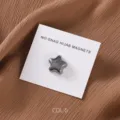 Dettaglio spilla per hijab magnetica a stella, spilla magnetica sicura per sciarpe e colli. - COL.6 Verde
