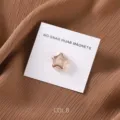 Spilla magnetica hijab in lega a stella, dettaglio brillante fermasciale accessorio. - COL.8 Marrone