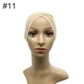 Modal Stretch Unterziehkappe Kreuz Turban Muslim Hijab atmungsaktiv komfortabel Hut - Größe 11
