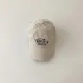 Kinder Vintage Baseball Cap mit Stickerei und Destroyed Effekt fuer Jungs und Maedchen. - 50-53cm / Beige