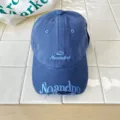 Blaues Kinder Baseballcap mit Stickerei und Destroyed Krempe, stylische Baumwollmütze für Kinder. - 54cm Einstellbar Für 6-12 Jahre / Saphirblau