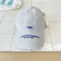 Kinder verstellbare Baseballcap graue Baumwollkappe mit Stickerei und Destroyed Effekt - 54cm Einstellbar Für 6-12 Jahre / Gebrochenes Weiß