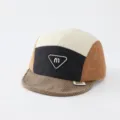 Unisex Colorblock Corduroy Baseballcap, Herbst und Winter warme weiche Krempe Entenhut. - 50cm Verstellbar Passend Für 1-3 Jahre / M Logo Schwarz - Braune Krempe