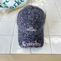 Casquette de baseball tendance imprimé léopard pour enfants avec broderie rose et visière. - Léopard Violet