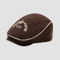 Kinder Baumwolle Beret Hut Retro Duckbill Mütze Stilvoll Visor Lässige Kindermütze - 50cm Verstellbar Passend Für 1-3 Jahre / 1930 Buchstabe - Kaffee