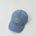 Kinder Jeans Baseballcap süße bestickte Sonnenschutzkappe verstellbare Kleinkind Mütze - 2-8 Jahre (Kopfumfang 49-53cm) / Hellblau