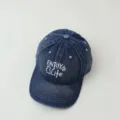 Kinder Jeans Baseballcap, klassische blaue Sonnenschutzkappe fuer Jungen und Maedchen. - 2-8 Jahre (Kopfumfang 49-53cm) / Dunkelblau