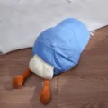 Children cute cartoon duck plush baseball cap breathable summer sun protection hat for kids - Age 3-8 / Head 50-54CM / Light Blue