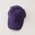 Children's corduroy baseball cap, stylish purple autumn and winter hat with embroidered letters. - 3-10 Years / Big A Style / Purple