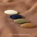 Set de 4 imperdibles ovalados de plástico de colores clips para bufanda de moda. - Grupo 3 conjunto verde 4 piezas