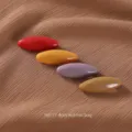 Épingles de sûreté ovales en plastique coloré et clips pour écharpe lot de 4 pièces - Rouge & Orange Mix (4 pcs)