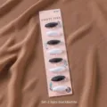Detailed view of the 8pcs black and white scarf safety pins set, practical anti-exposure hijab clips. - 8 Pieces/Pack / Black and White Set