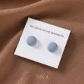 Mattes rundes magnetisches Hijab Nadeln Set in Blau, ideale sichere Schal Accessoires. - COL.4 Blau