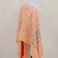 Thickened cashmere-feel scarf with ethnic paisley embroidery, warm and stylish for women. - Orange