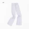 White modal arm sleeves close up detail, soft breathable fabric for sun protection daily wear. - #7