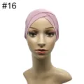 Modal Kreuzung Turban Mütze für Damen, atmungsaktive elastische Unterziehhaube. - Rosa