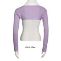 Manches en modal lilas en détail, tissu respirant, couverture d'épaule confortable. - Lilas (#18)