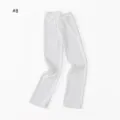 White modal cotton sun protection arm sleeves for daily outdoor wear cooling and breathable - Style #8