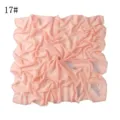 Perzik chiffon sjaal detail met strass bladmotief en sprankelende kristallen randen. - 17#