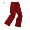 Detail view of red modal cotton sun protection sleeves, soft ribbed knit fabric texture. - Style 25