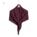 Solid color pleated chiffon square scarf with silver glitter for women sun protection shawl. - Size 7
