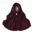 Dettagli della sciarpa hijab in chiffon plissettato luccicante, con texture glitterata ravvicinata. - 3#