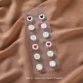 12 Stück Herz Magnetische Brosche Schal Schnalle Süße Mehrfarbig Emaillierte Stifte Set - Herzgemischter Stil / 12 Stück/Packung