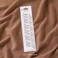 12 Stk goldene Hijab Nadeln U-förmige Schal Clips Haaraccessoires Befestigung Clips Mode Styling - Gold Set 12 Stk