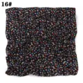 Foulard carre imprime cœurs en mousseline, accessoire de mode elegant pour femmes. - Taille #16