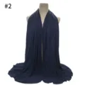 Einfarbig Modal große Baumwolle Jersey weiche Damen Hijab Schal Tuch Stola neu!! - Muster #2
